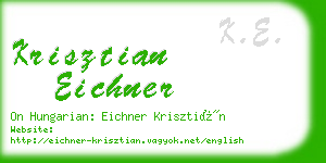 krisztian eichner business card
